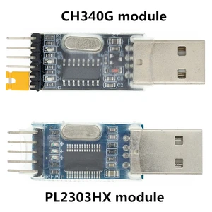 Модуль адаптера преобразователя PL2303 USB в RS232 TTLмодуль преобразователя USB TTL UART CH340G CH340 модуль 3,3 В 5 в переключатель
