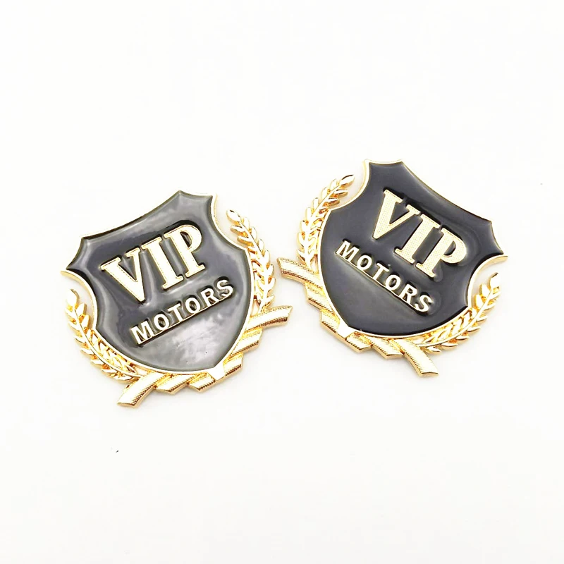 2 штуки трехмерные металлические Стикеры для стайлинга автомобиля Модные VIP