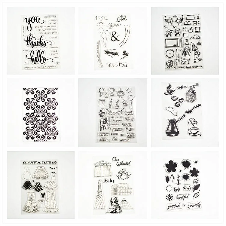 Новое поступление прозрачные штампы для скрапбукинга сделай сам/изготовления