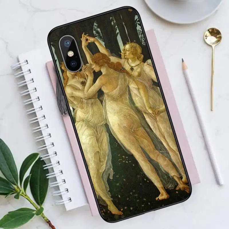 

The Birth Of Venus Art Painting Phone Cases for iPhone 11 12 pro XS MAX 8 7 6 6S Plus X 5S SE 2020 XR Luxury brand shell funda