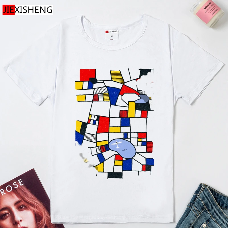 Женская футболка с забавным принтом хорошая перспектива Модная белая милые