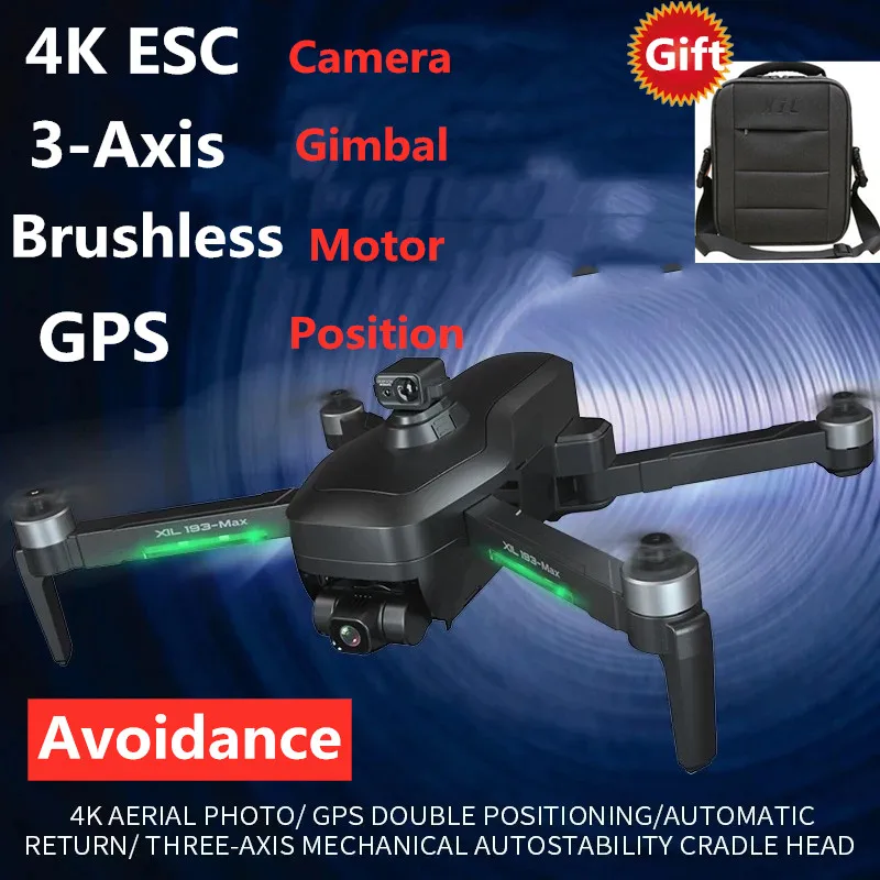 

4K ESI 3-Axis Gimbal Camera 5G GPS Drone GPS Optical Flow Dual Position Gesture Shooting Brushless RC Quadcopter Avoidance Toys