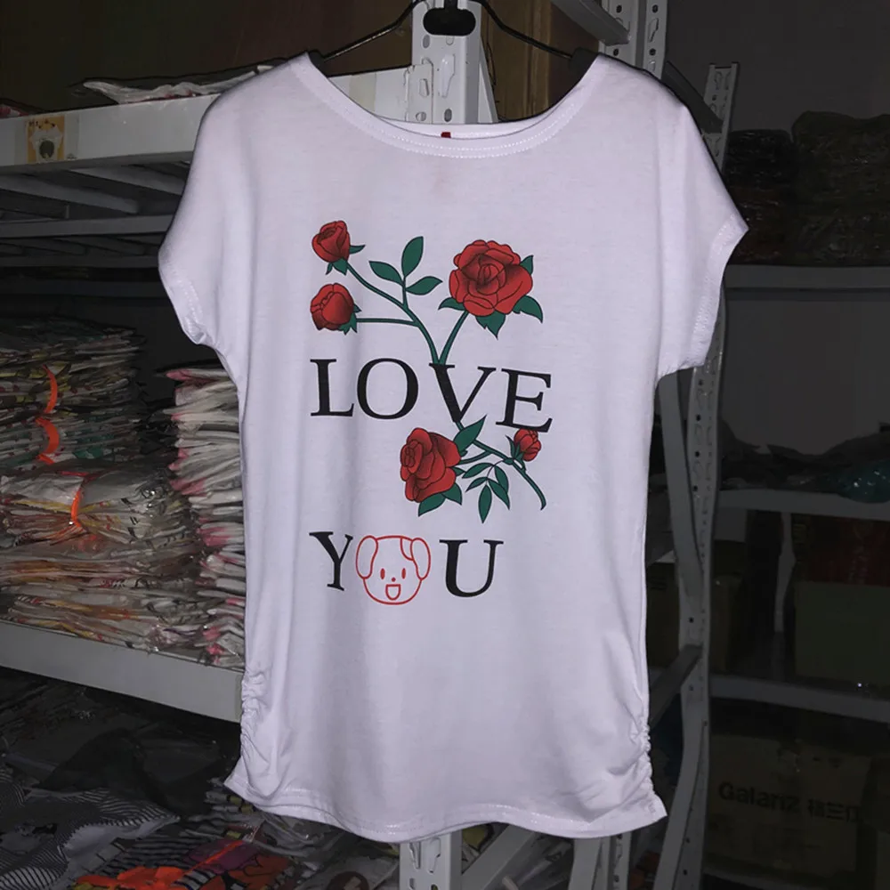2021 New Cotoon WomenShirts O Neck Pullover Short Sleeve T Shirt Women  Lovers Tees Summer New Causal Wild Ladies Top