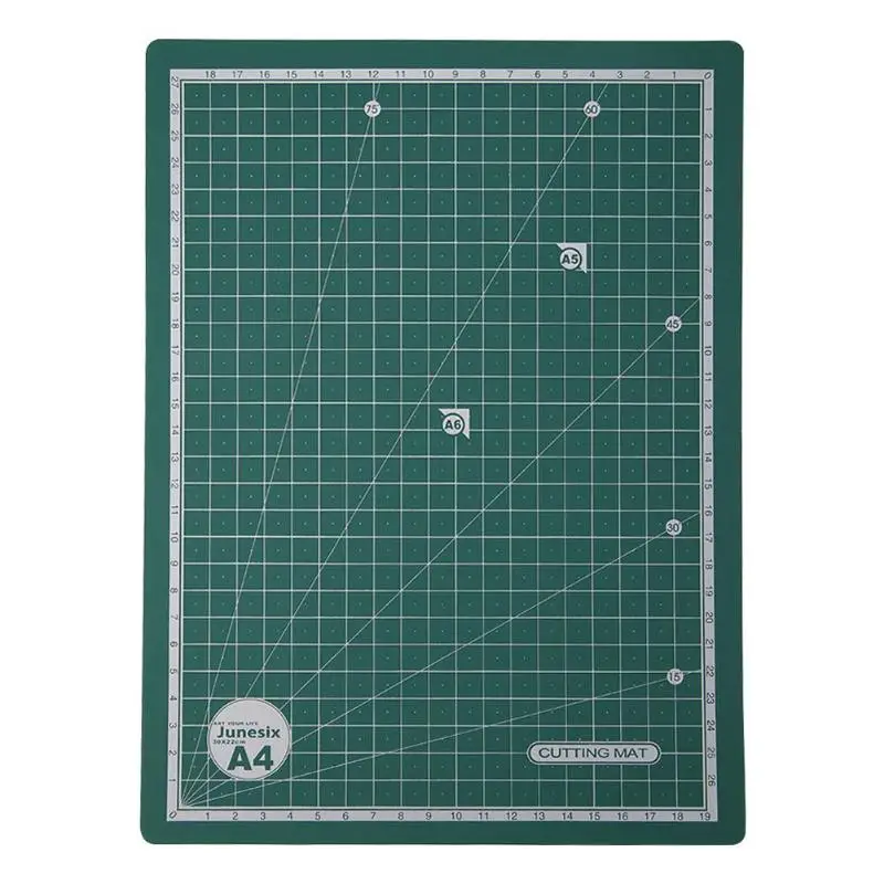 A4 Green A3/A4/A5 ПВХ Двусторонняя самовосhealing вающаяся Нескользящая DIY разделочная доска пэчворк коврик для резки сплайсинга ручная линейка для поделок инструменты доска - Цвет: A4 Green