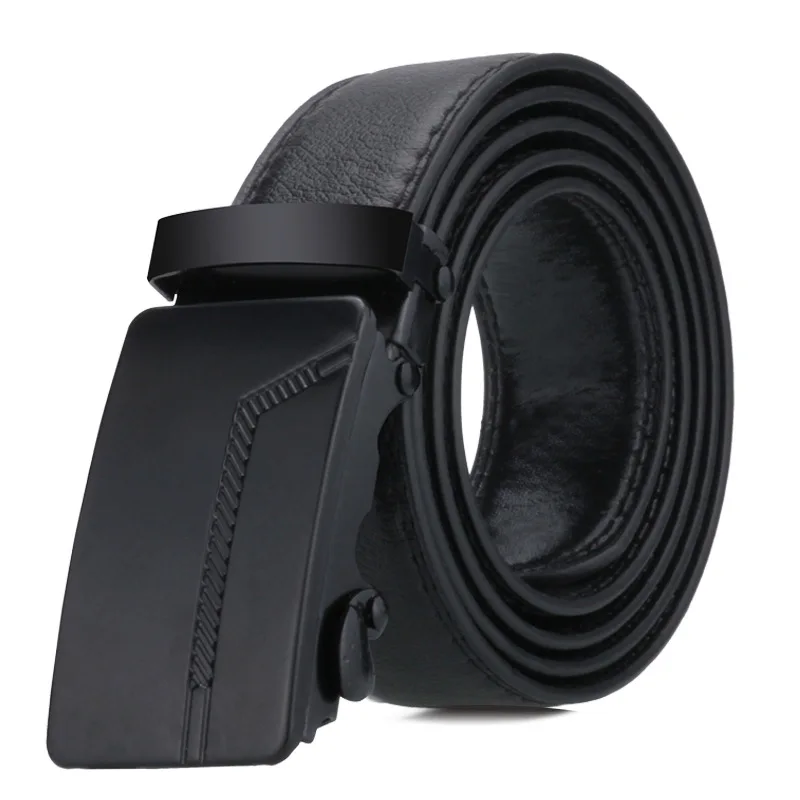 

Men's automatic buckle Belt young people fashion black simple buckle highgrade luxury Business belt Ceinture Homme p54