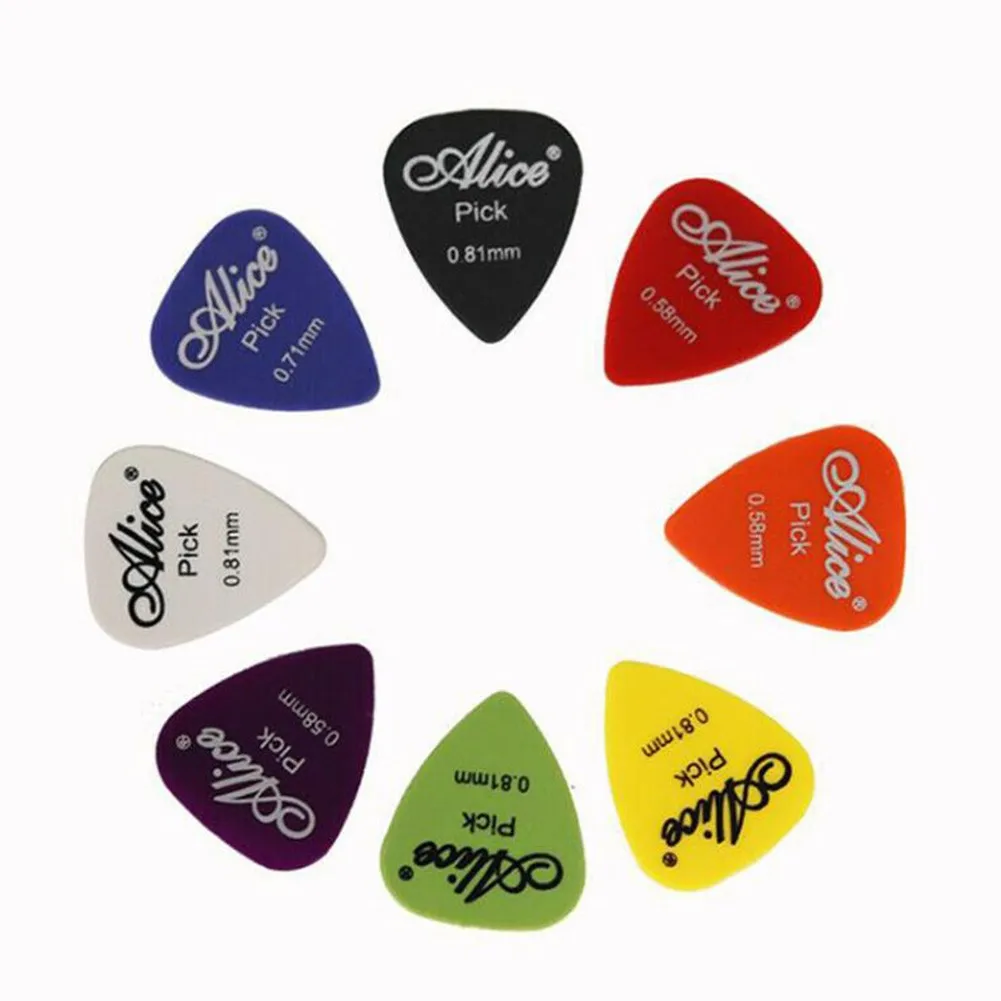 

100pcs Six-thick Guitar Picks Assortment Matte Surface Acoustic Electric Plectrums 0.58 0.71 0.81 0.96 1.2 1.5mm For Amps Bass