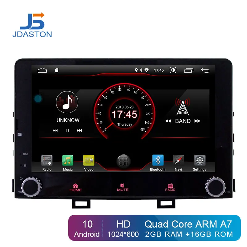 JDASTON Android 10 автомобильный dvd-плеер для KIA RIO 1 Din автомагнитола gps навигация стерео wifi мультимедиа головное устройство RDS USB