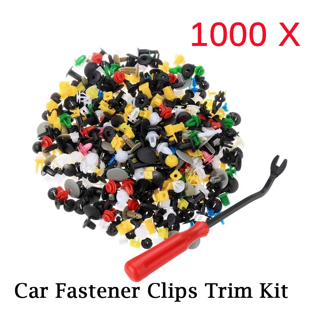 1000Pcs 30 kinds Universal Mixed Auto Fastener Car Bumper Clips Retainer Car Fastener Rivet Door Panel Liner for All Car