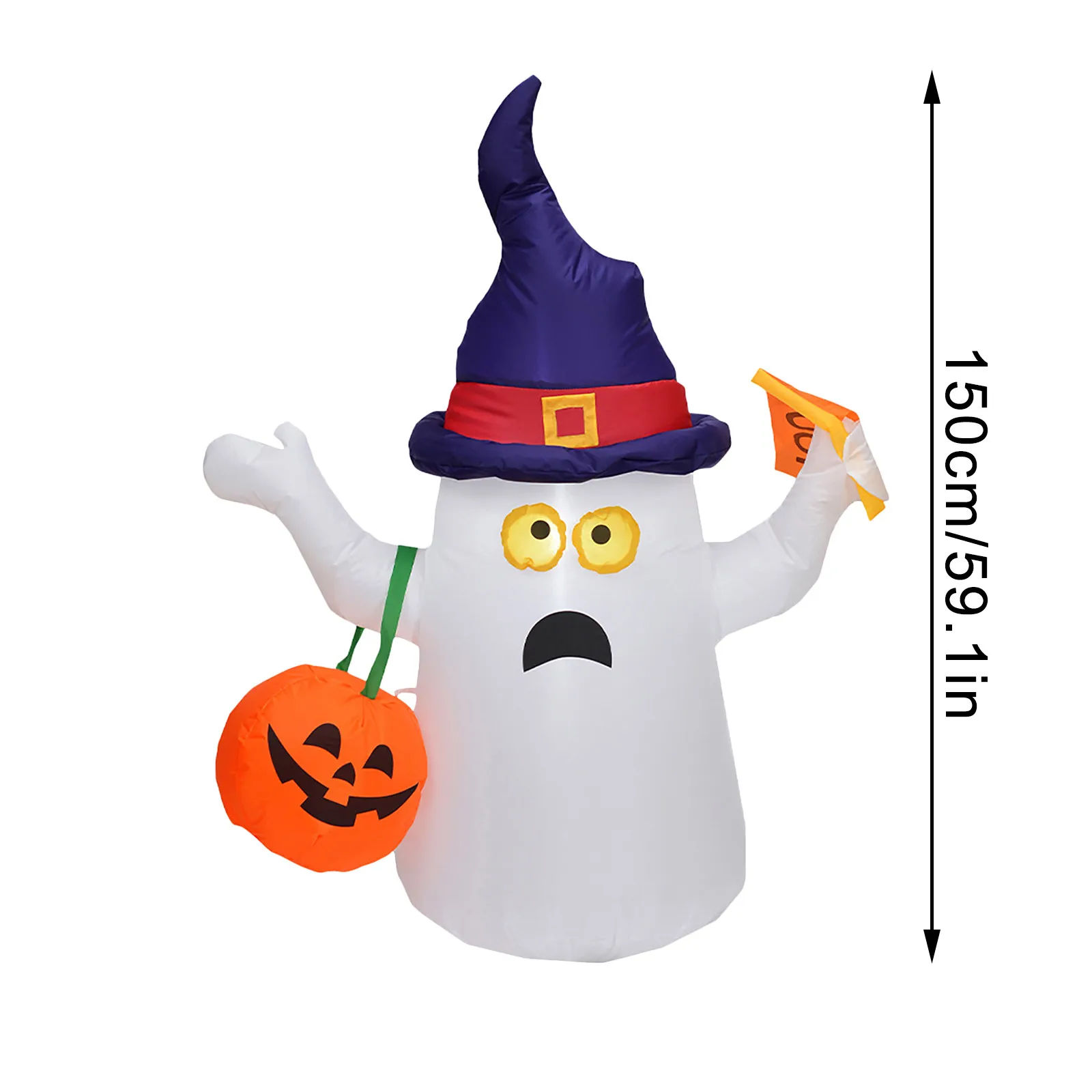 

Halloween Pumpkin Inflatable 1.5m Pumpkin Ghost Halloween Decoration Inflatable Toy Hinchable Jouets Gonflable