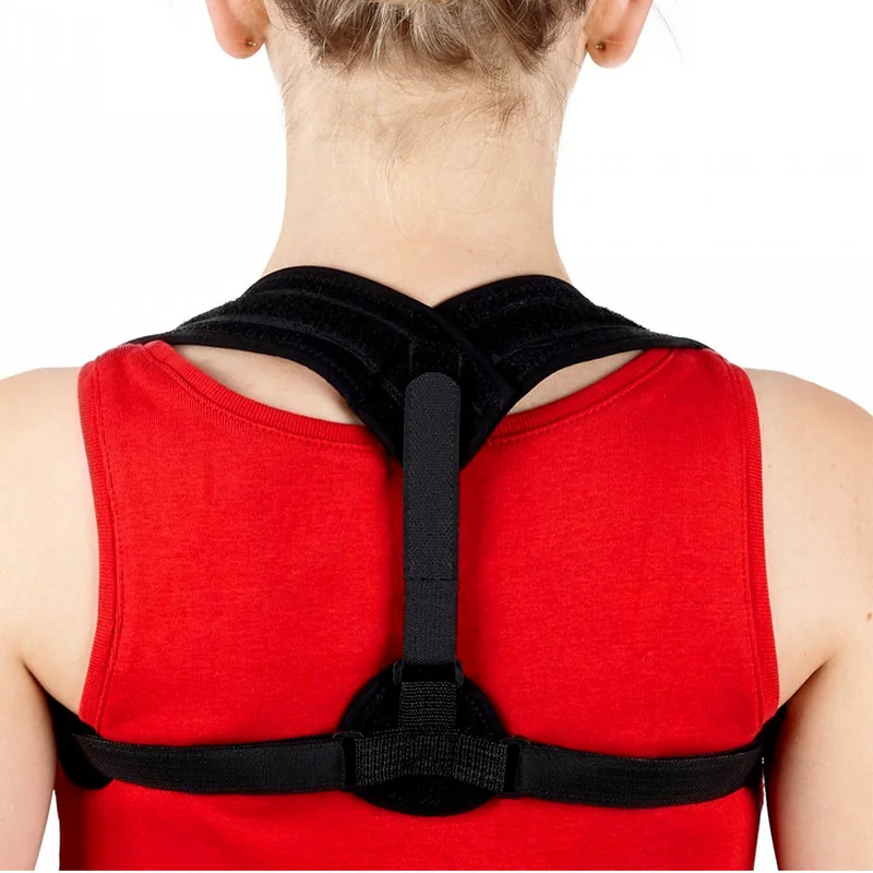 

Back Care Posture Corrector Adjustable Clavicle Brace Shoulder Support Strap for Women Men Improve Sit Walk Prevent Slouching