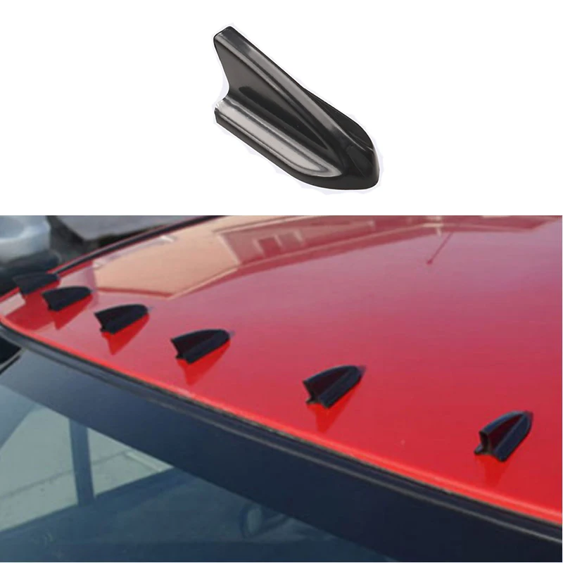 10 шт. универсальные АБС круглая голова Акула углеродное волокно Акулий плавник