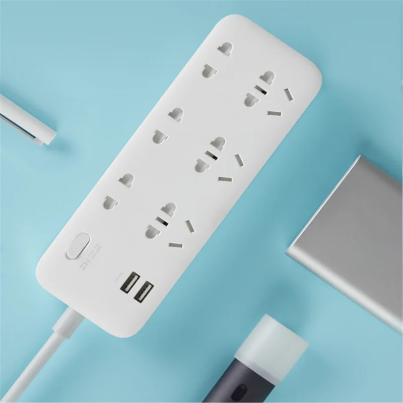 Новый Удлинительный шнур Xiaomi ZMI с 6 портами 2 портовый USB значный разъем по