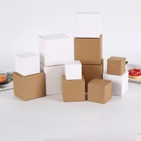 avebien delicate square small white boxes digital electronics kraft paper cosmetic wedding birthday party gift packaging boxes
