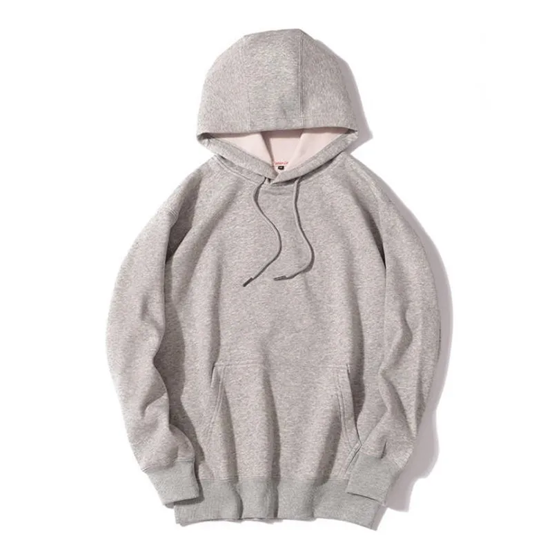 

Autumn Spring New Men Simple Slim Soft Stylish Solid Color Male Hoodie Fashion Trend Long Sleeve Loose Plush Jogger Sweatshirt