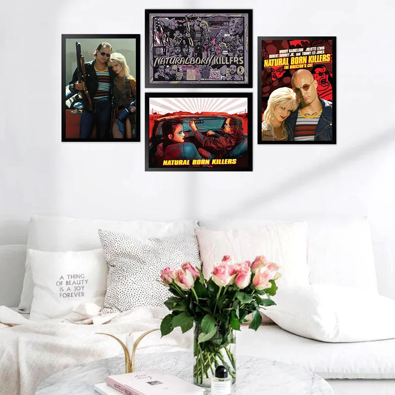 

Настенный плакат с изображением натуральных рожденных убийц, плакат с рисунком в скандинавском стиле, декоративная картина, Современное ук...