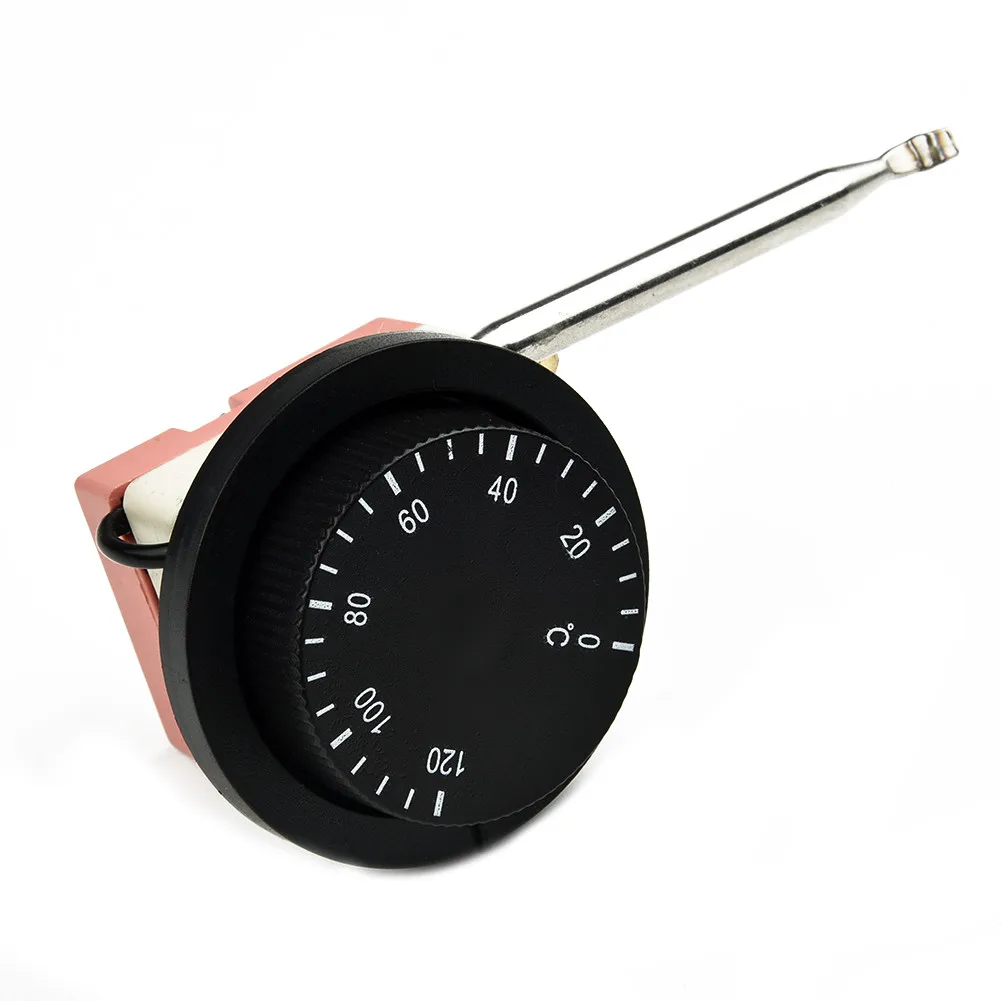 

Adjustable Electric Fan Thermostat Switch Radiator Temperature Control Probe 250V 0℃～120℃ Engine Thermostats Parts