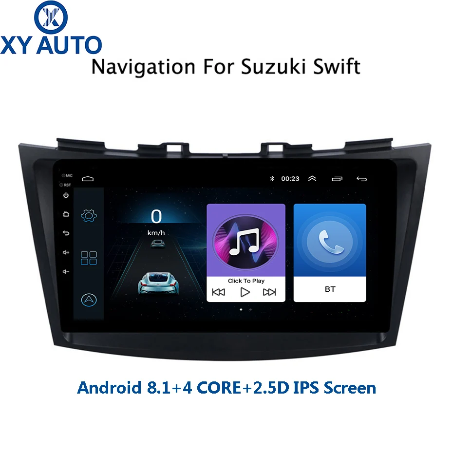 9 дюймовый 2.5D IPS закаленный HD мультисенсорный экран Android 8 1 NAVI для SUZUKI SWIFT 2010 2016 с
