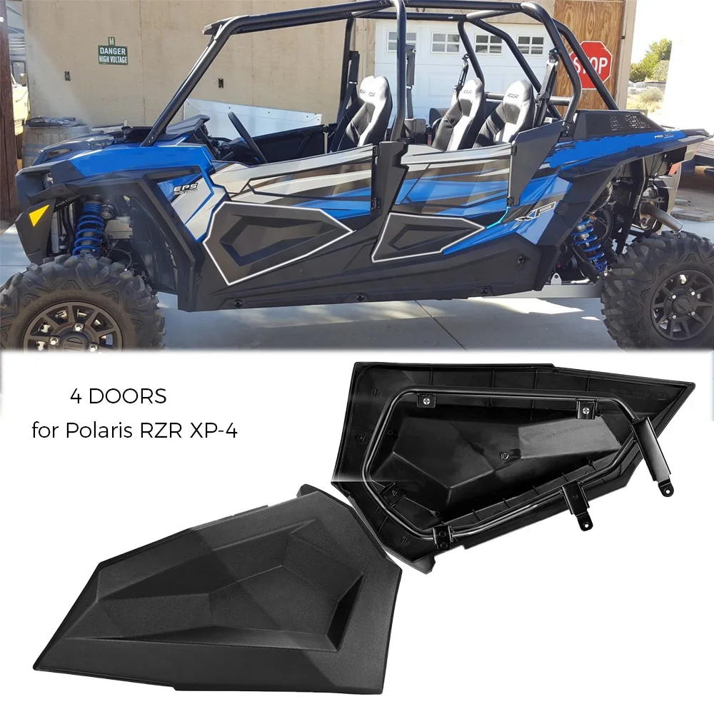 

UTV Compatible with Polaris XP 4 Turbo RZR XP-4 1000 RZR XP 4 900/S Door Lower Panel Inserts 2014 - 2018 Black 2015 2016 2017