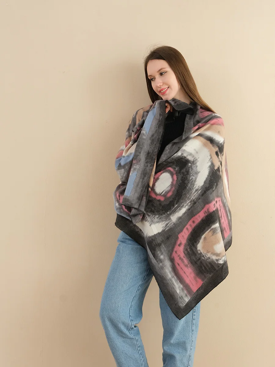 

New Winter Scarf for Women Warm Luxury Personality Paisley Print Fashion Design Ladies Shawl Top Quality Pashmina 180x70cm