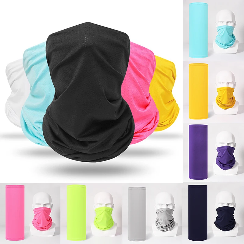 

Unisex Magic Bandana Windproof Headband Simple Solid Color Multi Use Mask Sunshade Scarf Outdoor Fishing Hiking Neck Cover