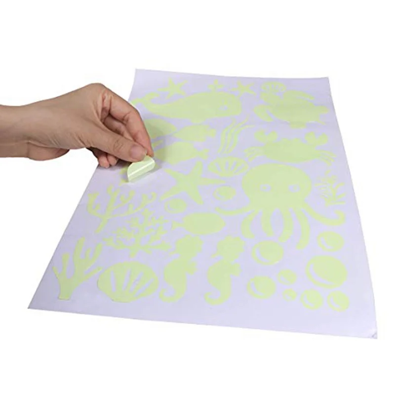 Виниловая настенная наклейка для декора детской комнаты светится в темноте