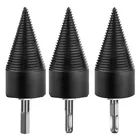 3 шт. съемный дровяная Разделение ter сверло Разделение дрова разделочную доску для наружных осветительных приборов Сверло по дереву конусный расширитель удар драйвер сверла по металлу