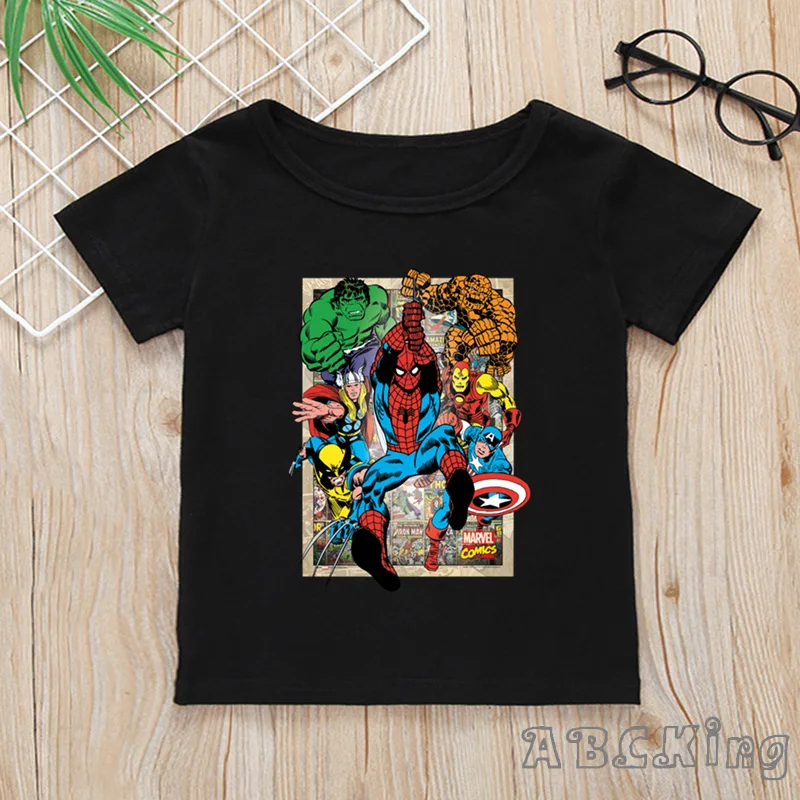 Детская футболка с принтом Мстители Марвел супергерой Железный человек топы