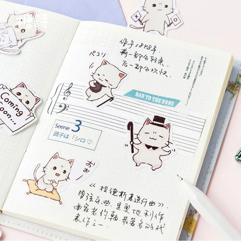 45 шт./лот милый котенок мини наклейка украшение сделай сам скрапбукинг