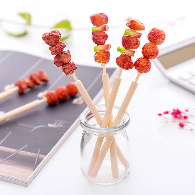 new Creative Ball Point Pen 0.7mm Meat Skewers Signature Primary School Supplies Cute Stationery 1 Pcs |