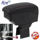 Подлокотник для Ford Fusion (2002-2012), подлокотник для Ford Fiesta Mk5 (2002-2008), подлокотник для автомобиля, центральный контейнер для хранения с USB