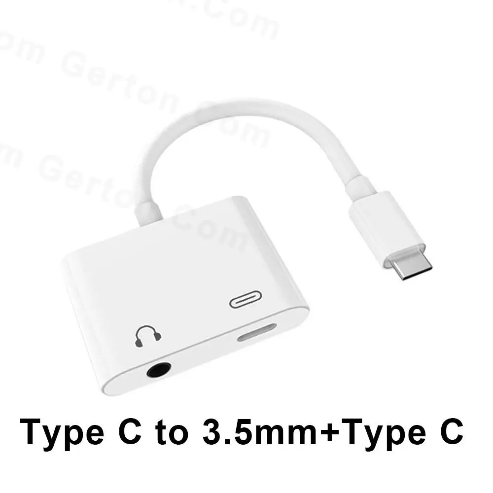 Разветвитель для наушников 2 в 1 Тип C адаптер зарядного - Цена: 137.18