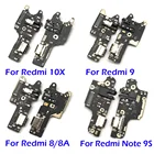 10 шт.лот USB зарядный порт док-разъем гибкий кабель для Xiaomi Redmi 8 8A 9 9A 10X Note 6 7 8 8T 9 9S Pro 10T Lite