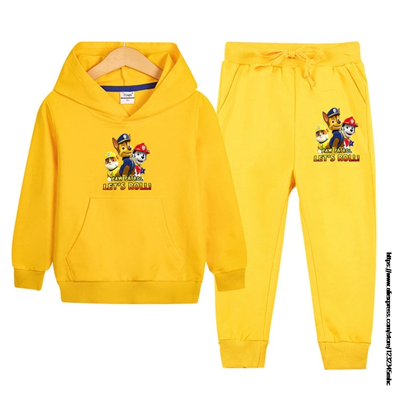 Комплект одежды для мальчиков и девочек футболка с длинным рукавом мультяшным