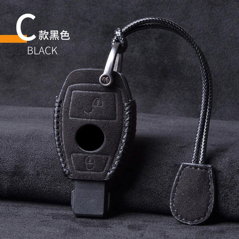 Кожаный чехол для автомобильного ключа брелок Mercedes Benz CLS CLA GL R SLK AMG A B C S Class
