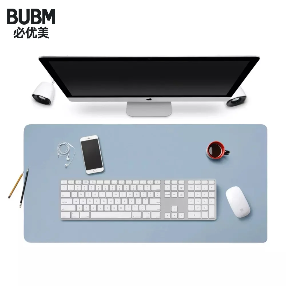 Мягкий кожаный защитный коврик для мыши BUBM большой игровой идеальный Настольный