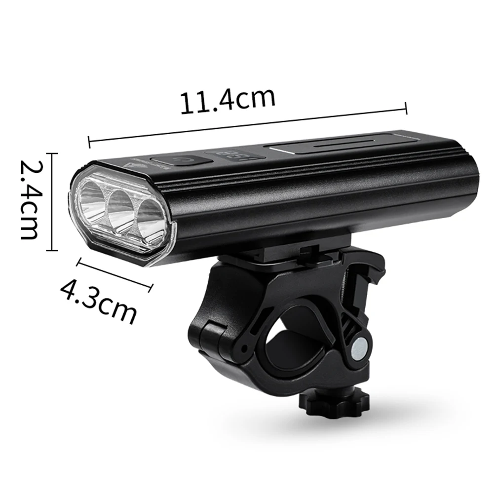 

WEST BIKING 6 Modes T6 LED Bicycle Light Headlight Power Display USB Rechargeable Front Cycling Lamp Torch for Safety Warning