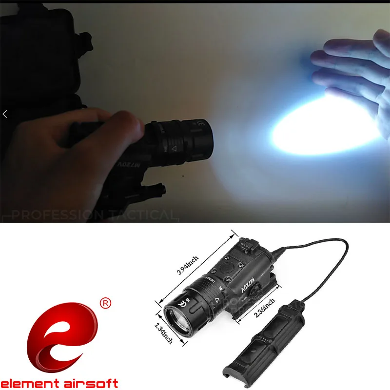 Airsoft элемент оружие M720V Тактический стробоскопический фонарик Выход страйкбольные тактические фонарь для ружья с M93 softair свет EX273
