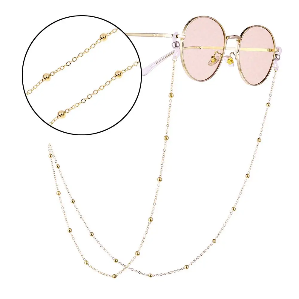 Glasses Chain Women Men Eyewear Accessories Stainless Steel 70CM Eyeglass Chains Sunglasses Reading Beaded Glasses Chain
