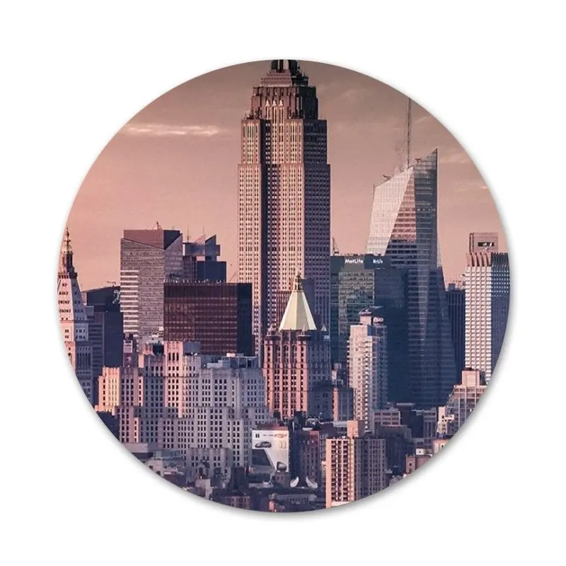 Значки Нью-Йорк значки металлические для украшения одежды и рюкзака 58 мм | Дом сад