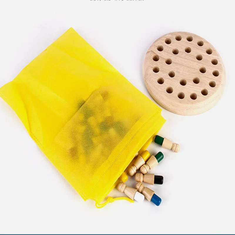 

Children's educational toys Boutique wooden memory chess Exercise your baby's memory Wooden toys Free storage bag