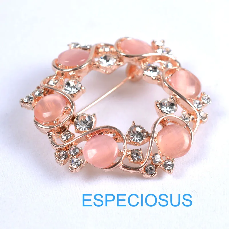 Элегантное украшение стразы булавка гирлянда ювелирные изделия брошь розового
