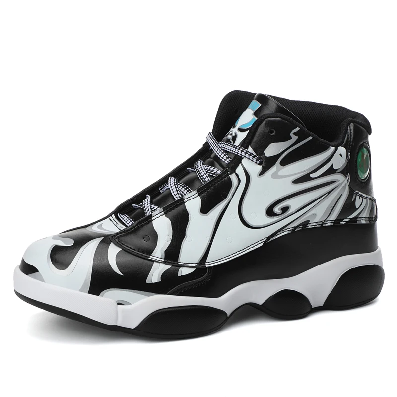 Boys Basketball Boots Yellow Youth Athletic Trainers Training Classic Men Basketball Shoes Stylish Retro Sport Shoes Men 36-46