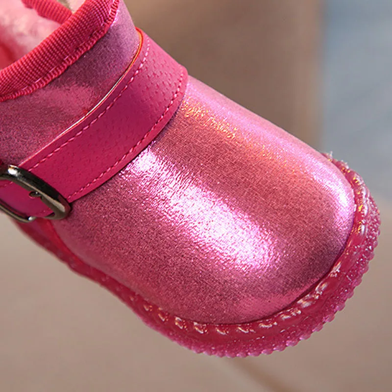 Детские Нескользящие теплые ботинки с подсветкой Новинка 2019 года со