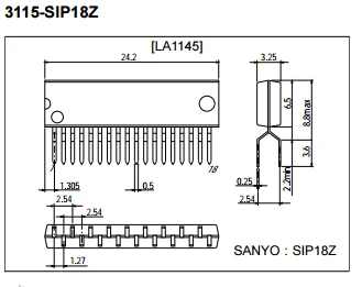Микросхема LA1145 SIP18Z (оригинал) | Электронные компоненты и принадлежности