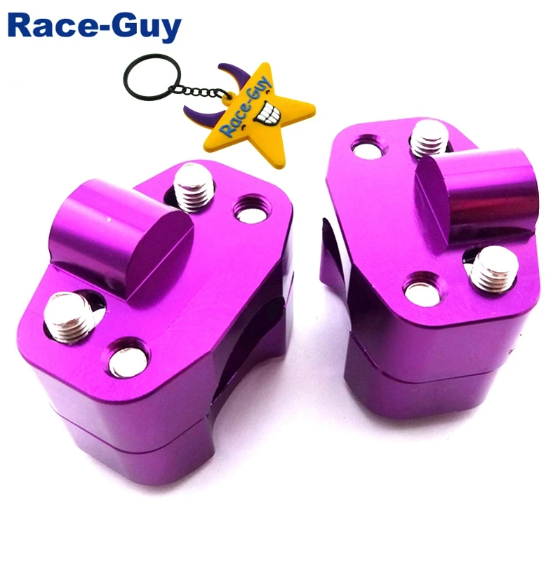 Фиолетовый ЧПУ Алюминиевый зажим для руля переходник конус толстого 28 мм руль