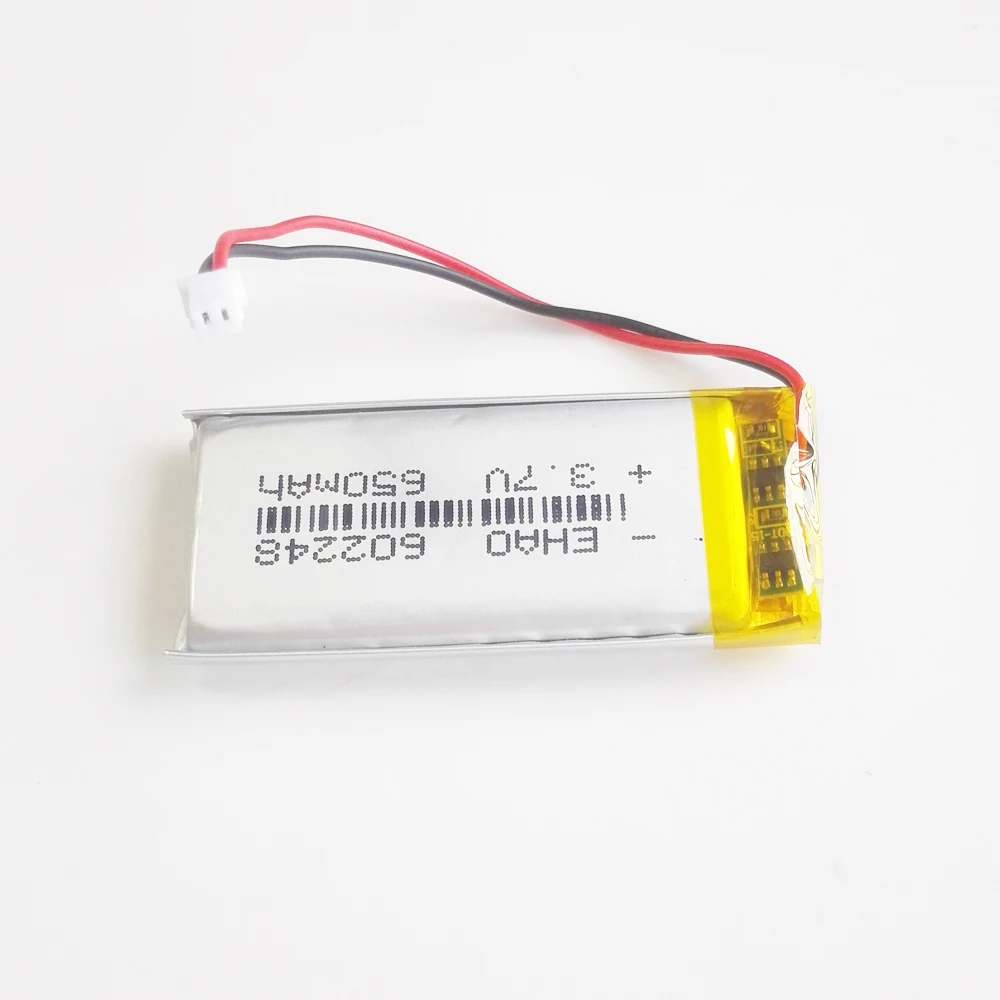602248 JST 1 25 мм 2 контактный 3 7 в 650 мАч литий полимерный LiPo перезаряжаемый