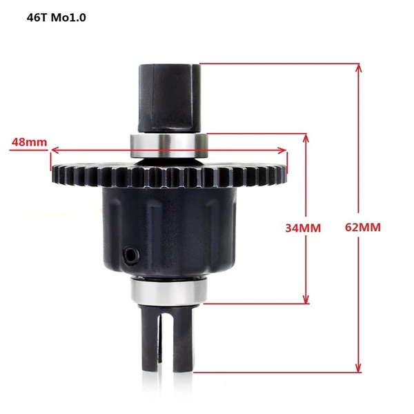 46T Center Differential Gear Set for DF-Models 6684 Kyosho 1/8 Car Buggy Truck | Игрушки и хобби