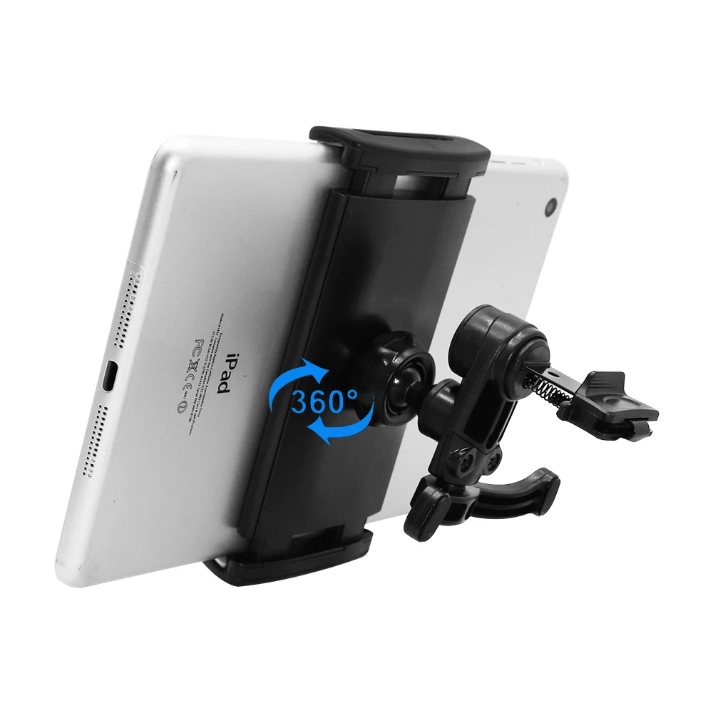 Новейший вращающийся на 360 градусов Автомобильный держатель для Ipad 1 2 3 4 mini 4-10 дюймов samsung huawei Tablet Phone Gps и т. Д