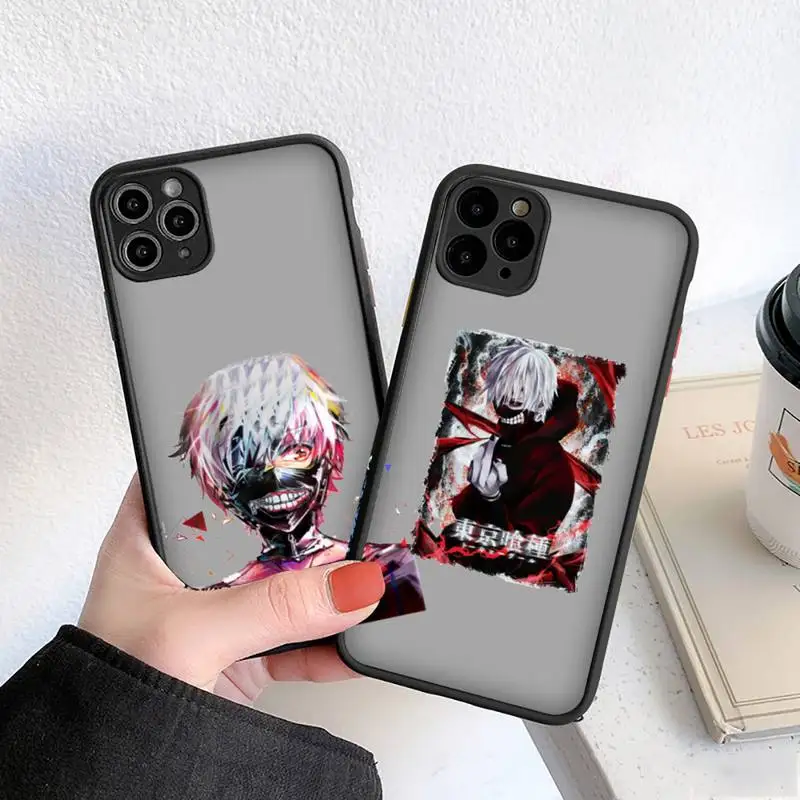 

Japanese Anime Tokyo Ghoul Phone Case matte transparent For iphone 7 8 11 12 plus mini x xs xr pro max cover