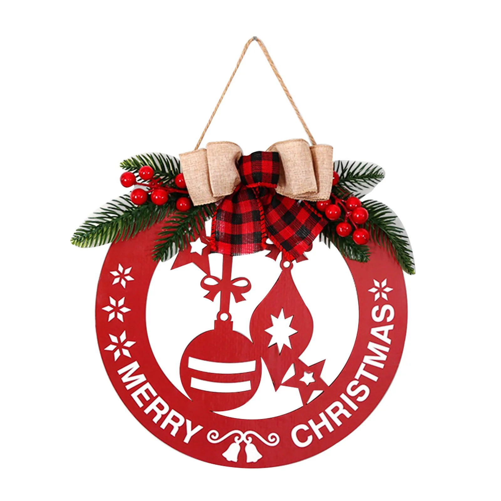 

Рождественская елка маленькие деревянные окрашенные Подвески колокольчики Санта-Клаус Снеговик Лось украшения Рождество 2022 Рождество